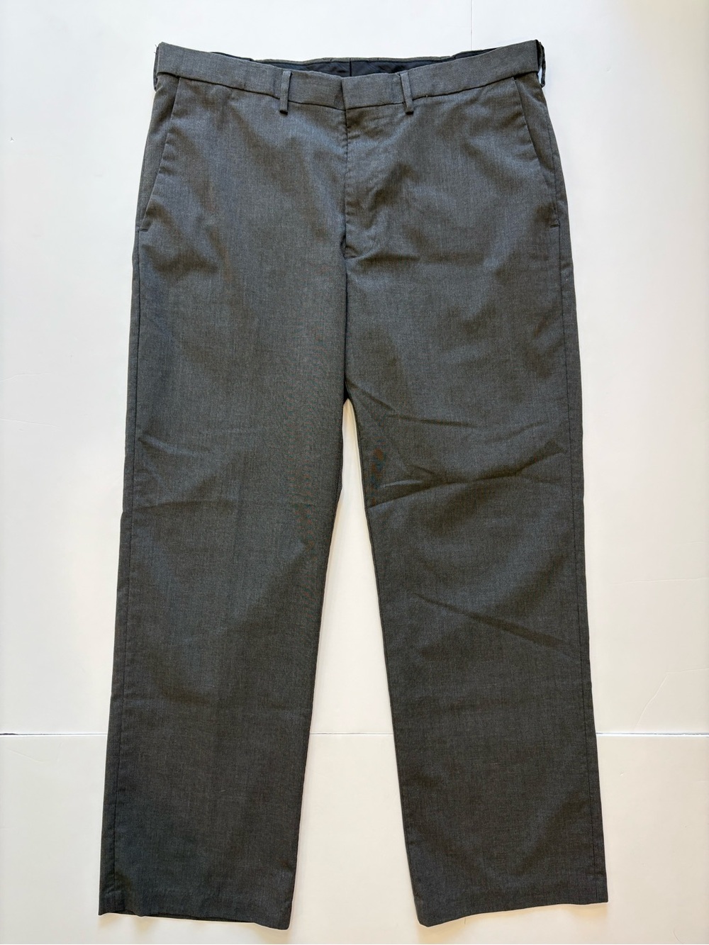 Haggar Black Classic Fit Stretch Dress Pants Gray 36x30